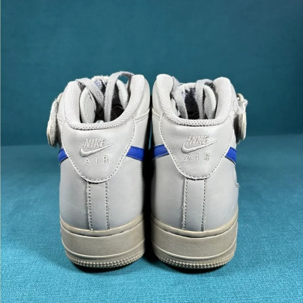 NIKE Air Force 1 Mid '07 'Dust Blue', mens US 10.5